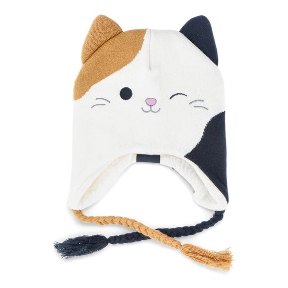 Squishmallows Beanie Hat with Ear Flaps Cam the Cat Embroidered 3D Ears - Picture 5 of 8